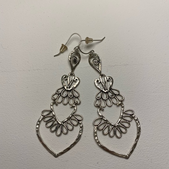 STERLING SILVER CHANDELIER EARRINGS - Picture 1 of 1